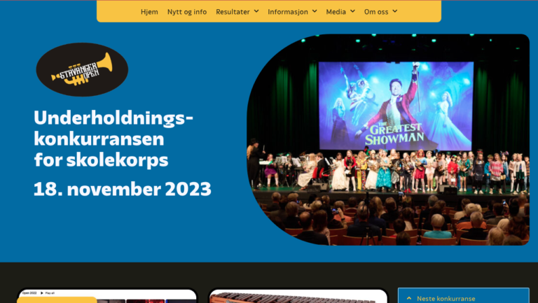 Stavanger Open website homepage